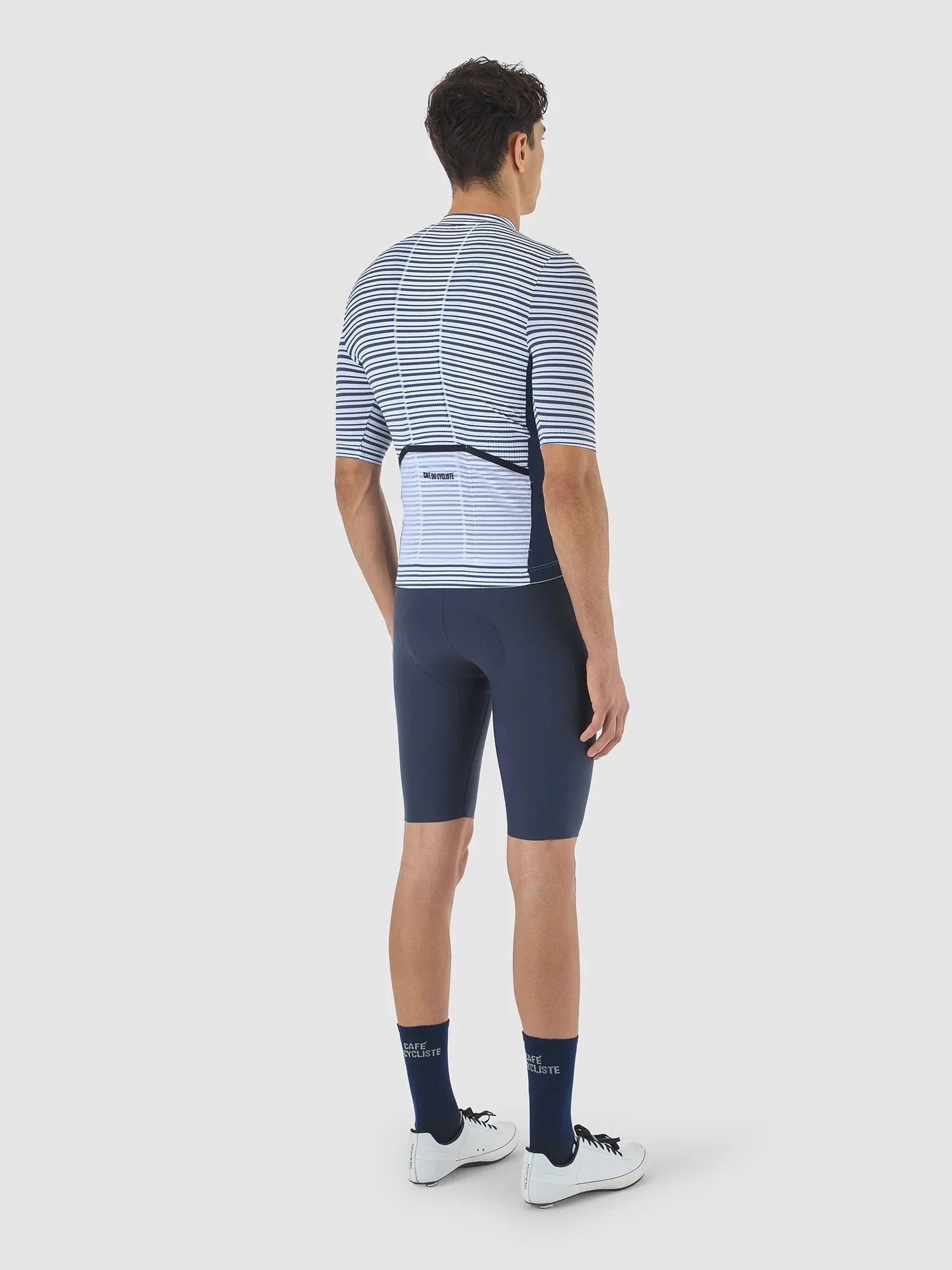 CAFÉ DU CYCLISTE Floriane Jersey Black Print Men — Cycle